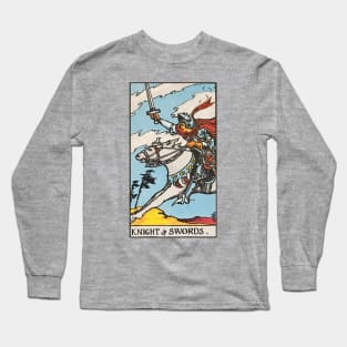 Knight of swords tarot card Long Sleeve T-Shirt